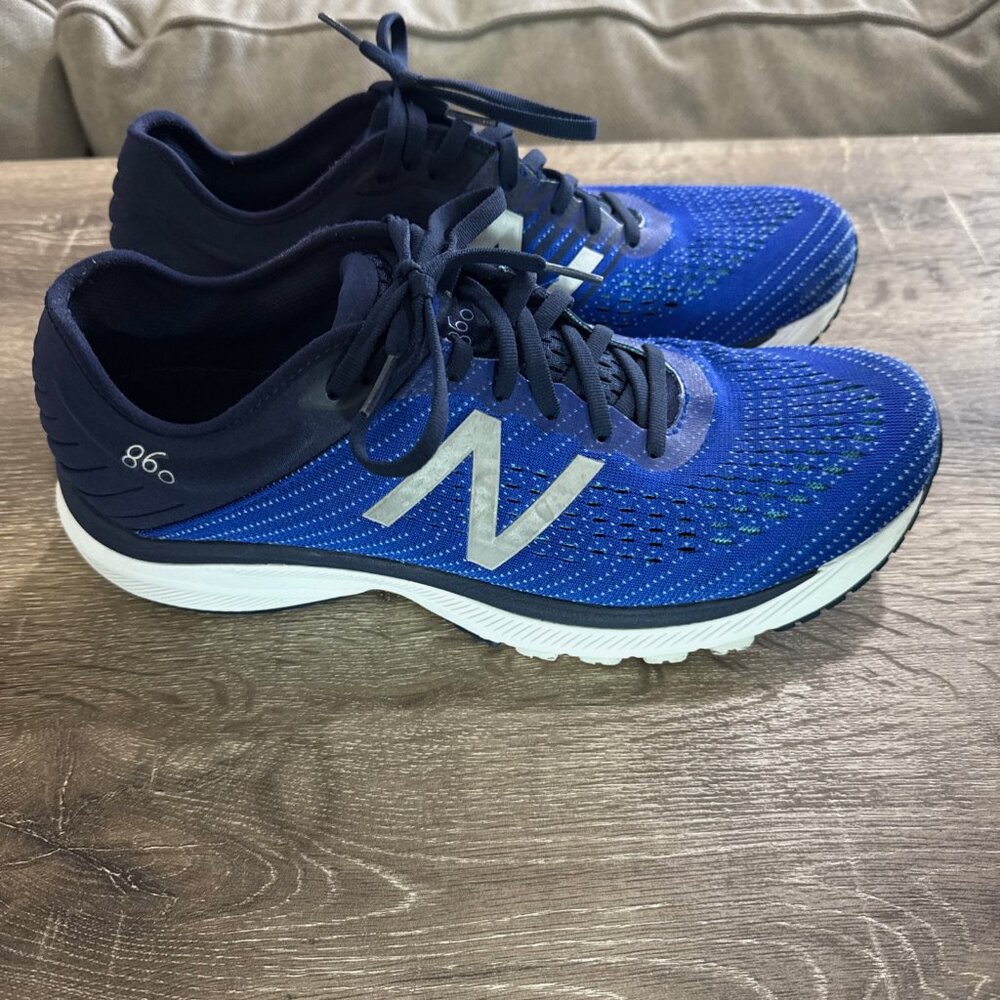 New Balance Men’s 860 V.10 Fresh Foam Knit Running Shoes Royal Blue Navy 11